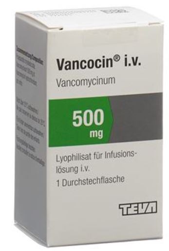 Vancocin Trockensub 500 mg i.v. Durchstf